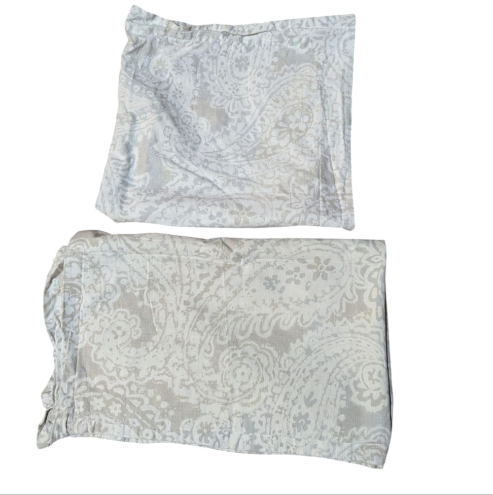 Tommy Hilfiger Shams Cotton Pattern King and Euro Set of 2 Cottagecore